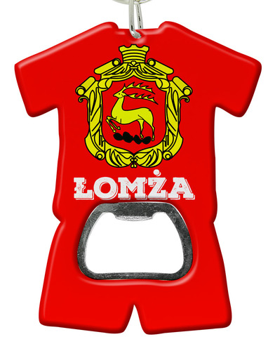 Brelok otwieracz plastikowy trykot Łomża