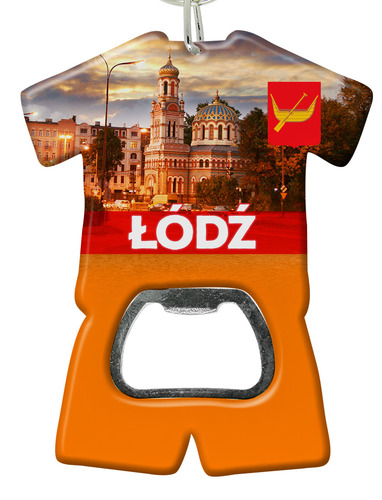 Brelok otwieracz plastikowy trykot Łódź