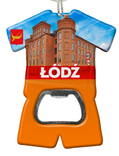 Brelok otwieracz plastikowy trykot Łódź