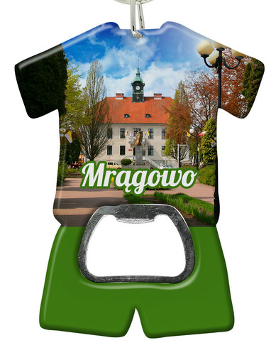 Brelok otwieracz plastikowy trykot Mrągowo