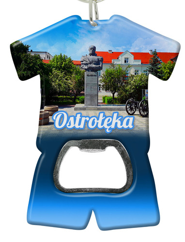 Brelok otwieracz plastikowy trykot Ostrołęka