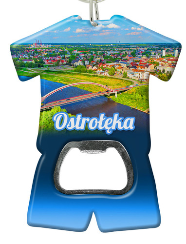 Brelok otwieracz plastikowy trykot Ostrołęka