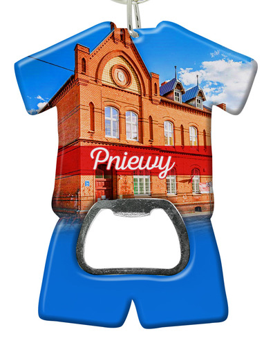 Brelok otwieracz plastikowy trykot Pniewy