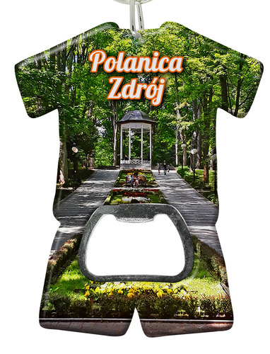 Brelok otwieracz plastikowy trykot Polanica-Zdrój