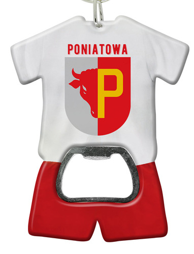Brelok otwieracz plastikowy trykot Poniatowa