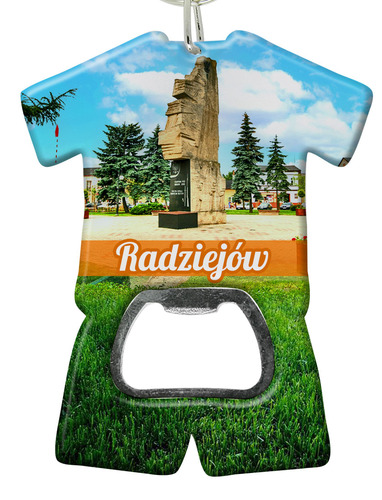 Brelok otwieracz plastikowy trykot Radziejów