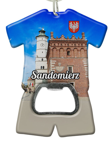 Brelok otwieracz plastikowy trykot Sandomierz