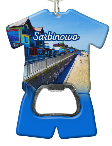 Brelok otwieracz plastikowy trykot Sarbinowo