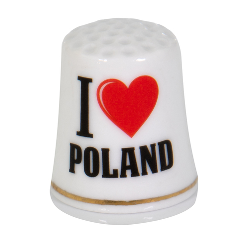 Naparstek ceramiczny – I love Poland