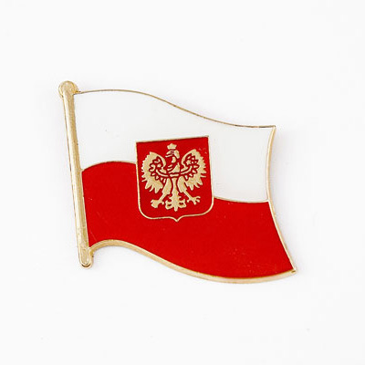 Przypinka flaga Polski Duża
