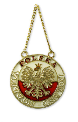 Witraż PL orzeł Polska