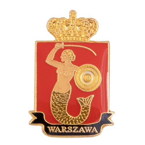 Herb Warszawa – przypinka