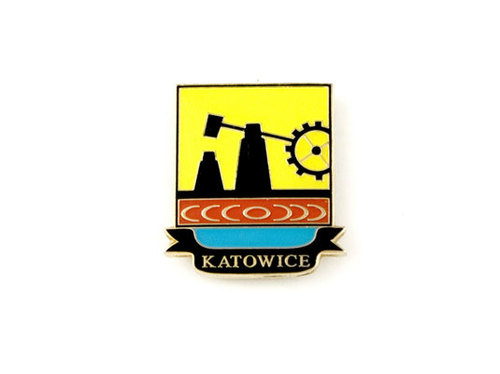 Herb Katowice – przypinka