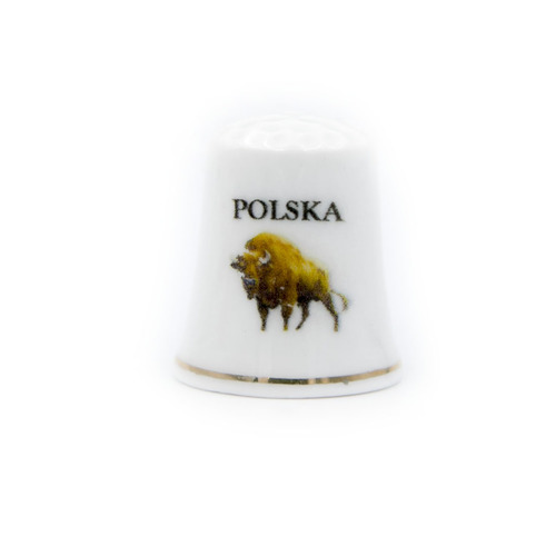 Naparstek ceramiczny – Polska (Żubry)