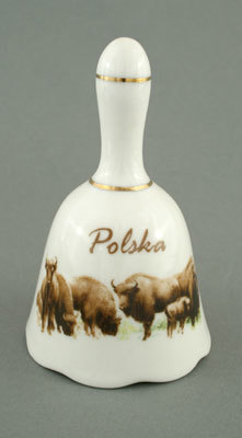Dzwonek porcelanowy duży – Żubry Polska