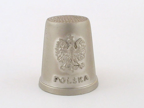 Naparstek metalowy – Polska (orzeł)