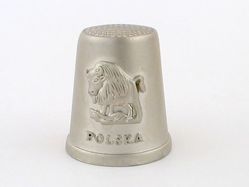 Naparstek metalowy – Polska (żubr)