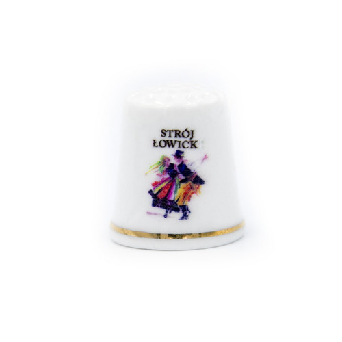 Naparstek ceramiczny – Strój Łowicki