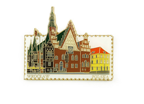 Magnes znaczek Wrocław, ratusz