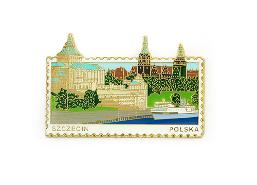 Magnes znaczek Szczecin