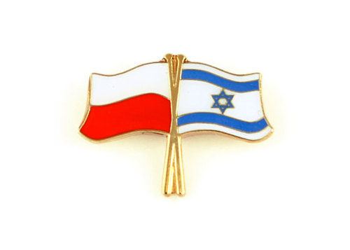 Przypinka - flagi: Polska i Izrael