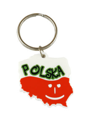 Brelok gumowy Kontur Polski – uśmiech