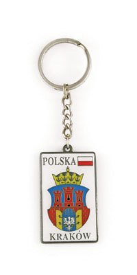 Brelok Kraków herb metalowy
