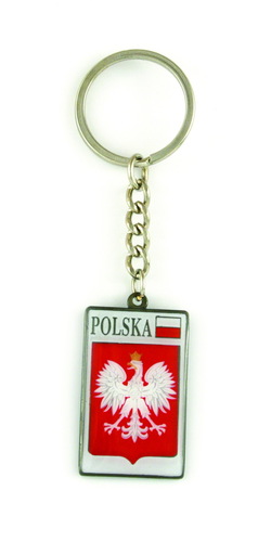 Brelok Polska godło metalowy