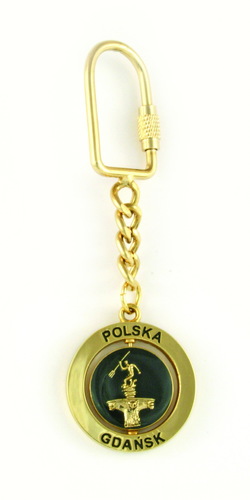 Brelok Gdańsk Neptun złoty