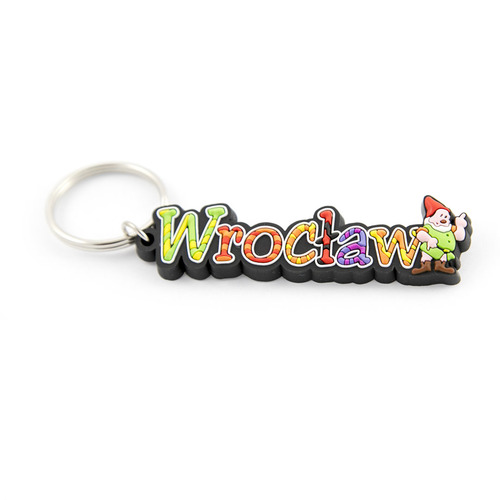 Brelok gumowy napis Wrocław