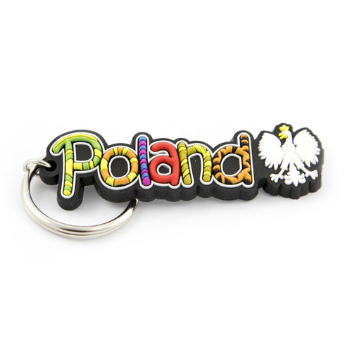 Brelok gumowy napis "Poland"
