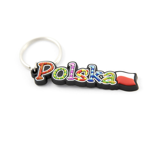 Brelok gumowy napis Polska