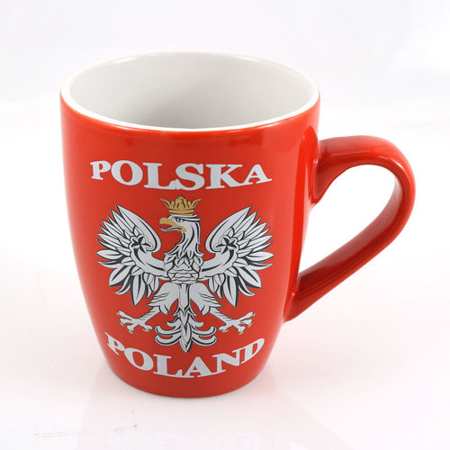Kubek czerwony Polska - baryłka