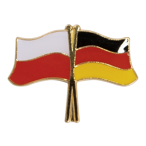 Przypinka - flagi: Polska i Niemcy