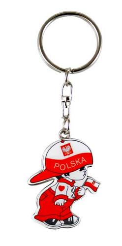 Brelok Polska chłopiec w czapce