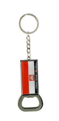 Brelok otwieracz Polska flaga