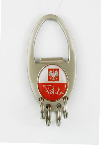 Brelok otwieracz z przywieszkami Polska