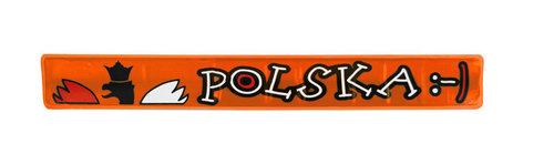 Opaska odblaskowa pomarańczowa Polska