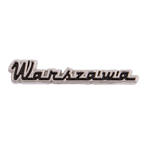 Przypinka, napis Warszawa