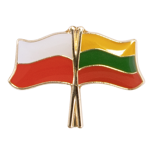 Przypinka - flagi: Polska i Litwa