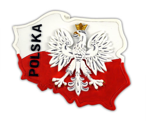 Magnes kontur Polska (orzeł)