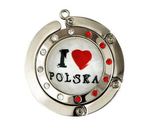 Wieszak na torebkę I love Polska