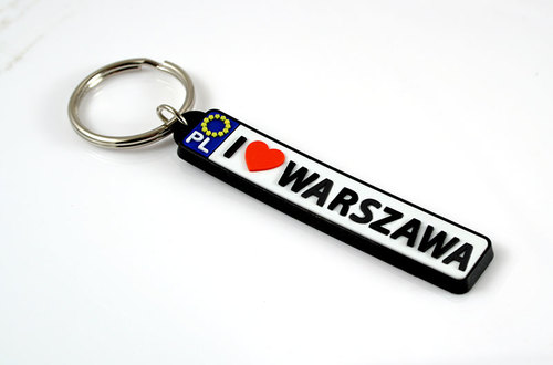 Brelok tablica rejestracyjna Warszawa