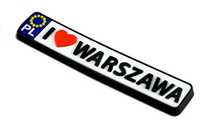 Magnes tablica rejestracyjna Warszawa