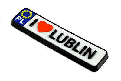 Magnes tablica rejestracyjna Lublin