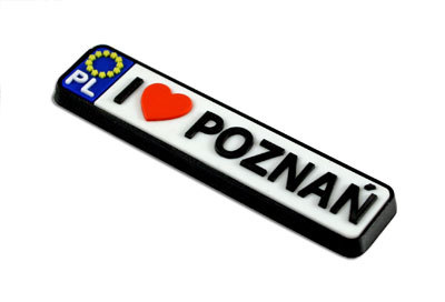 Magnes tablica rejestracyjna Poznań