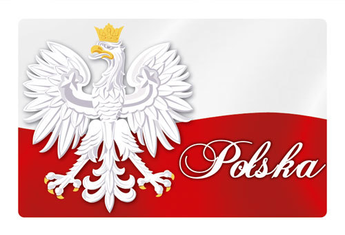 Magnes 3D Polska flaga