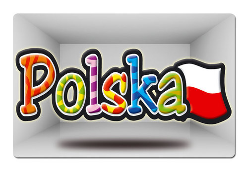 Magnes 3D Polska napis