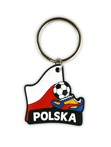 Brelok gumowy piłka nożna Polska