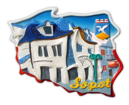 Magnes kontur Sopot Krzywy Dom